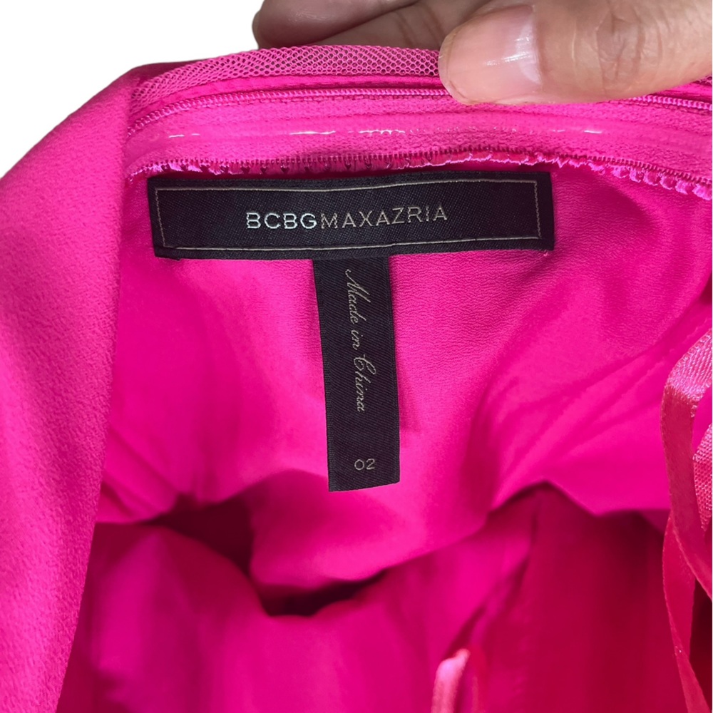 BCBGMaxAzria “Kail” Draped One Shoulder Gown - Picture 10 of 16